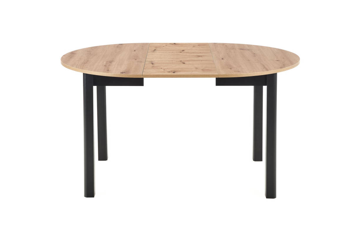 RINGO bővíthető étkezőasztal, kerek, szín: artisan tölgy/fekete - Image 5
