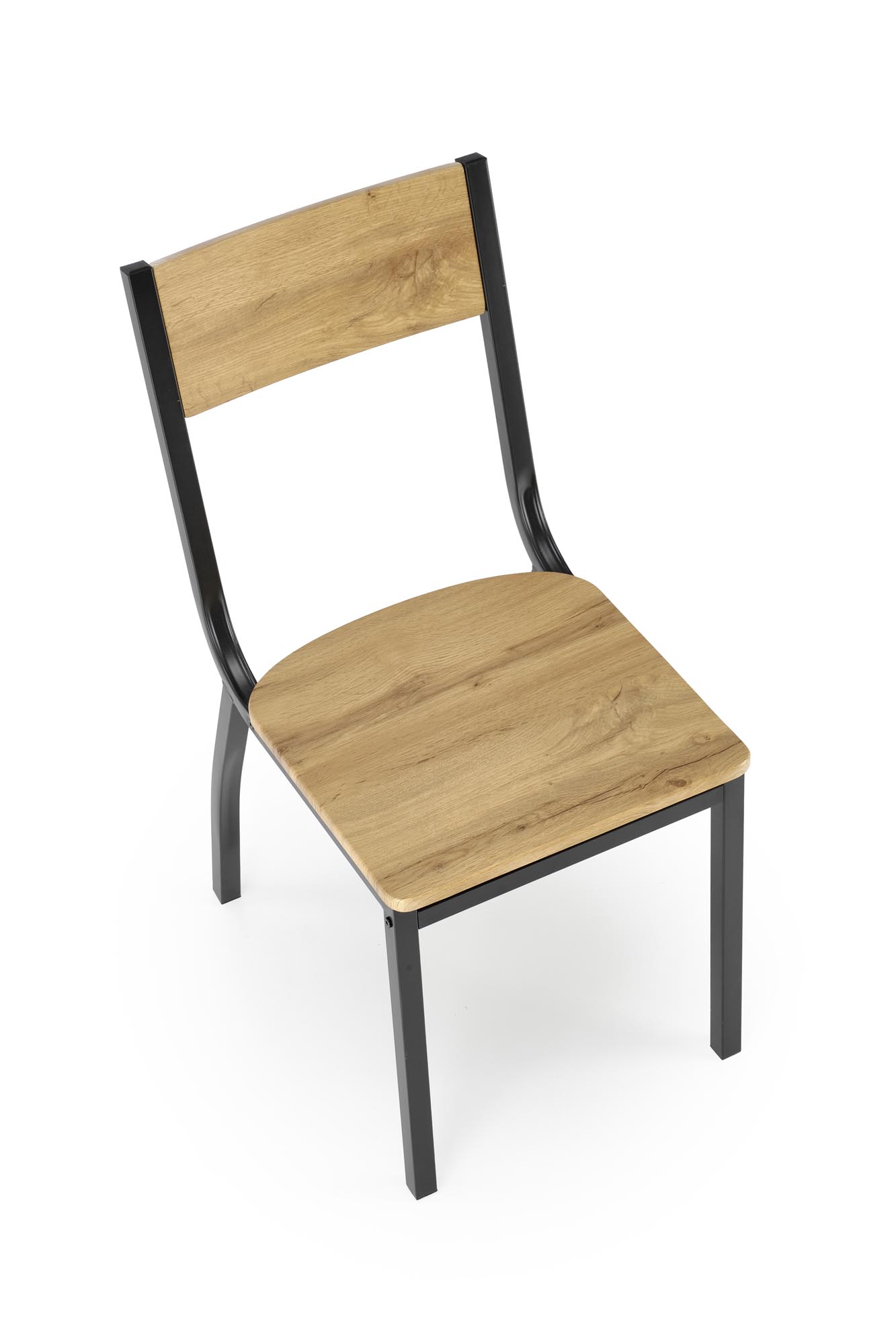 MILTON garnitúra (asztal + 4 szék), téglalap alakú, szín: természetes/fekete - Image 8