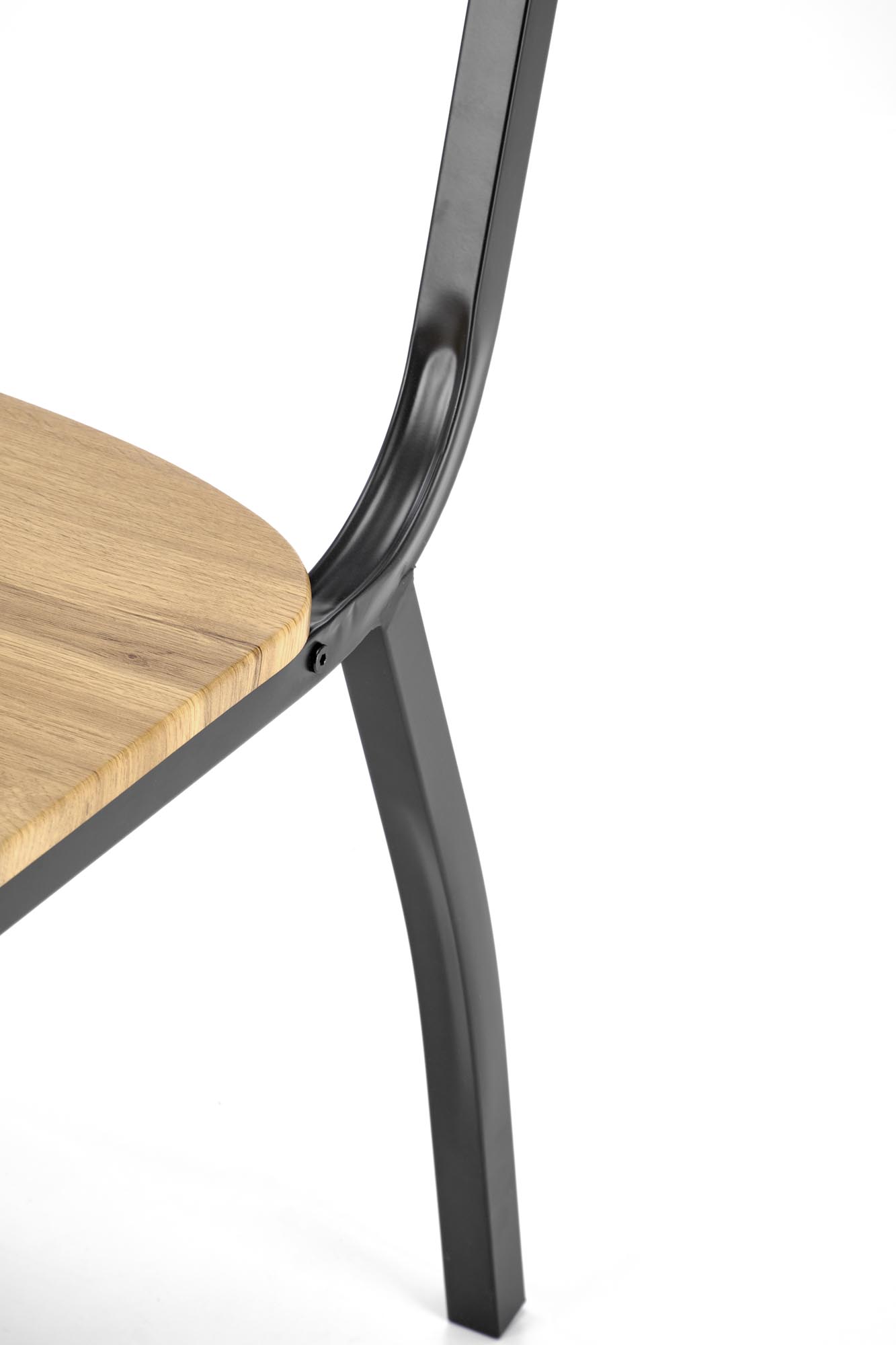 MILTON garnitúra (asztal + 4 szék), téglalap alakú, szín: természetes/fekete - Image 13